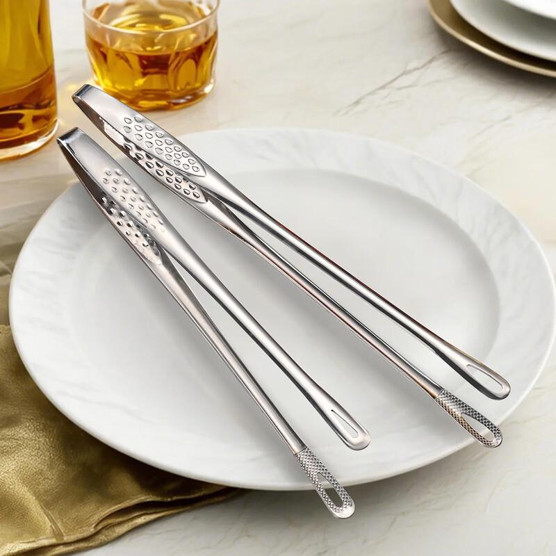 Wutuo Kleine Erdbeer-Lebensmittelzange aus Edelstahl