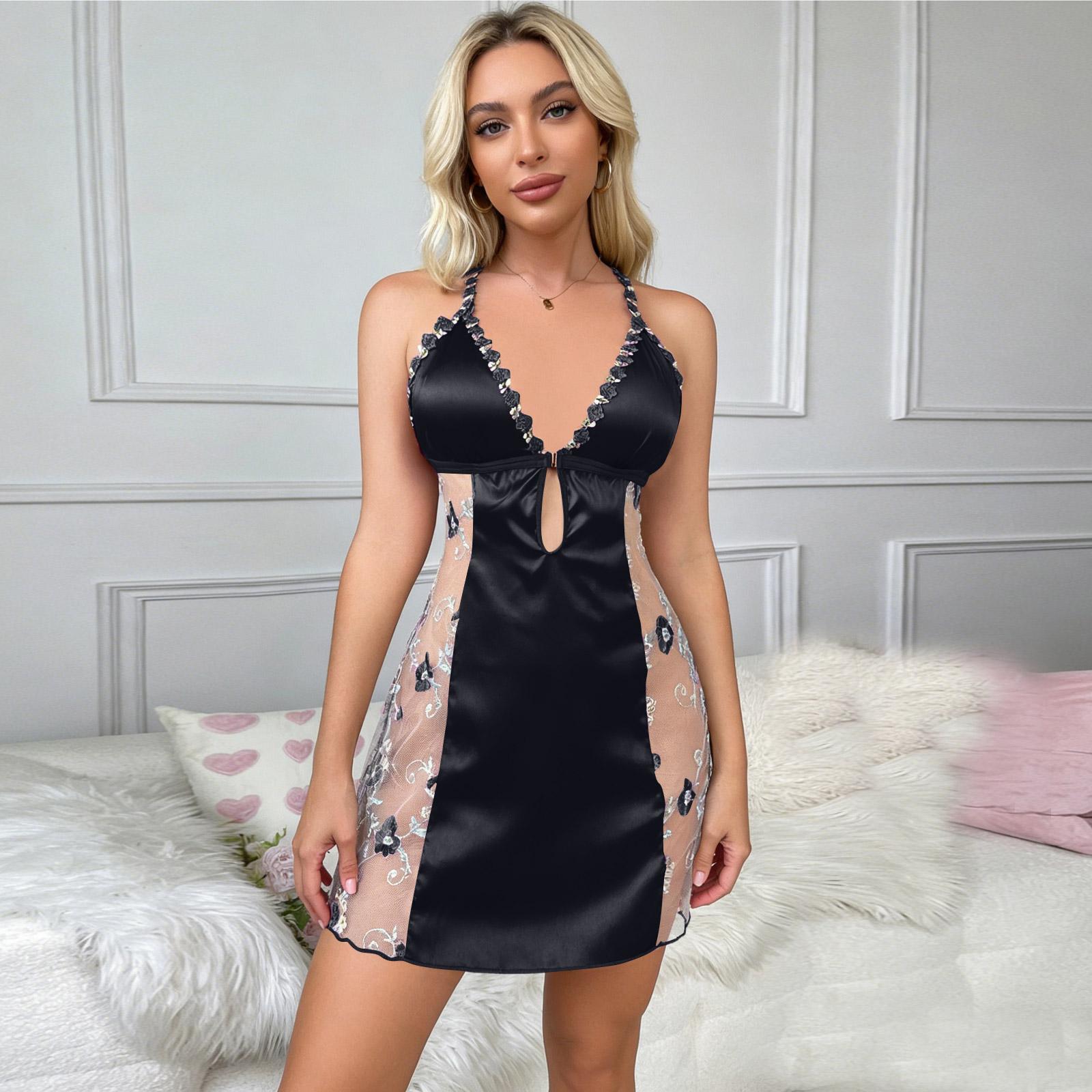 

Женское модное цветное платье без рукавов L чёрный