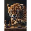 Tiger Vs Lion Chess Raccoon Chimpanzee Bear Leopard Canvas Painting Poster Print Motivational Wall Art Pictures Room Home Decor