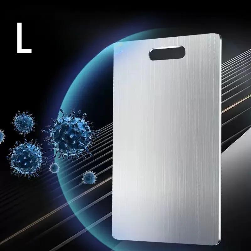 1/3 Stück Professionelles Doppelseitiges Edelstahl-Schneidebrett - Gewerbequalität für Küchen- und Restaurantgebrauch