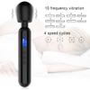 Waterproof Silicone Multi-Functional Massage Stick with LCD Display 10 Frequencies 4 Speeds Vibrator for Women Sexy Toy