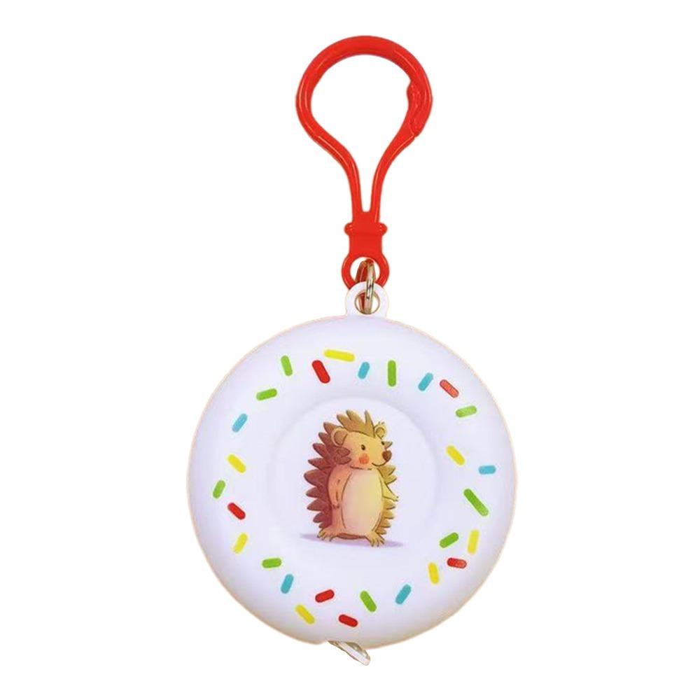 Soft Leather Soft Leather Ruler Doughnut Shape Clothing Tailor Ruler 2M Tape Measure Office Use White Hedgehog