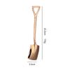 Vintage Shovel Design Stainless Steel Coffee Spoon Creative Ice Cream Cake Watermelon Dessert Multipurpose Kitchen Tool Unique