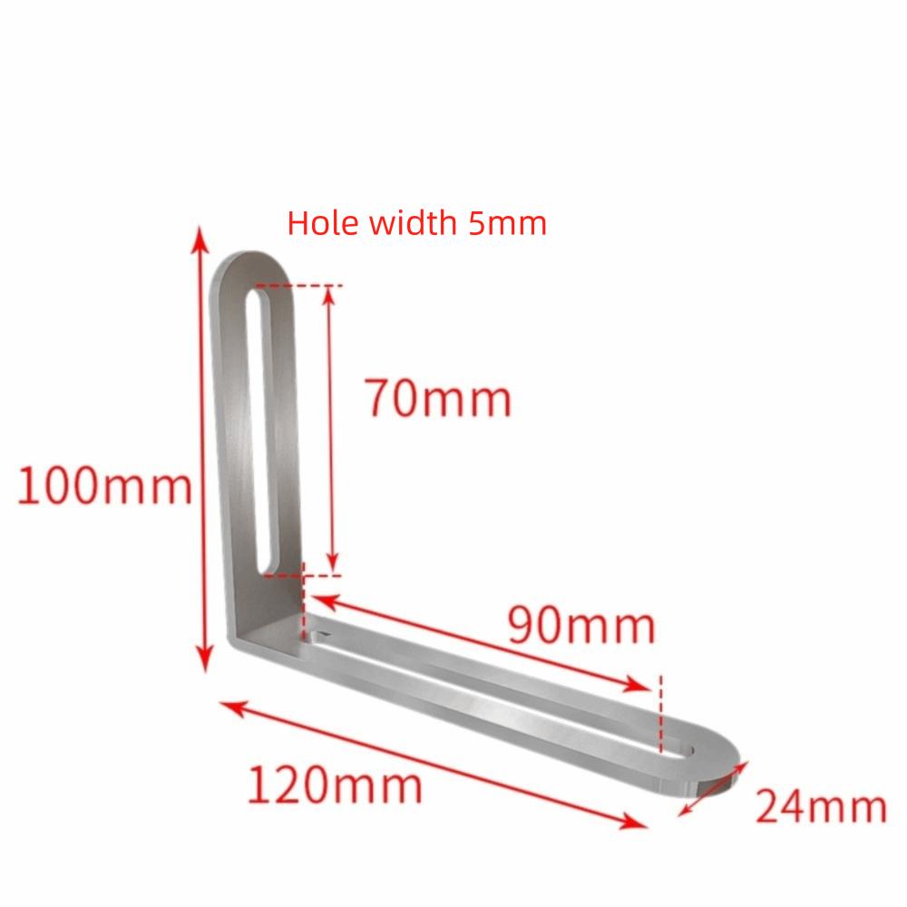 L-shaped Stainless Steel Angle Code Adjustable Load Bearing Right Angle Bracket Connector Furniture Fixer Shelf