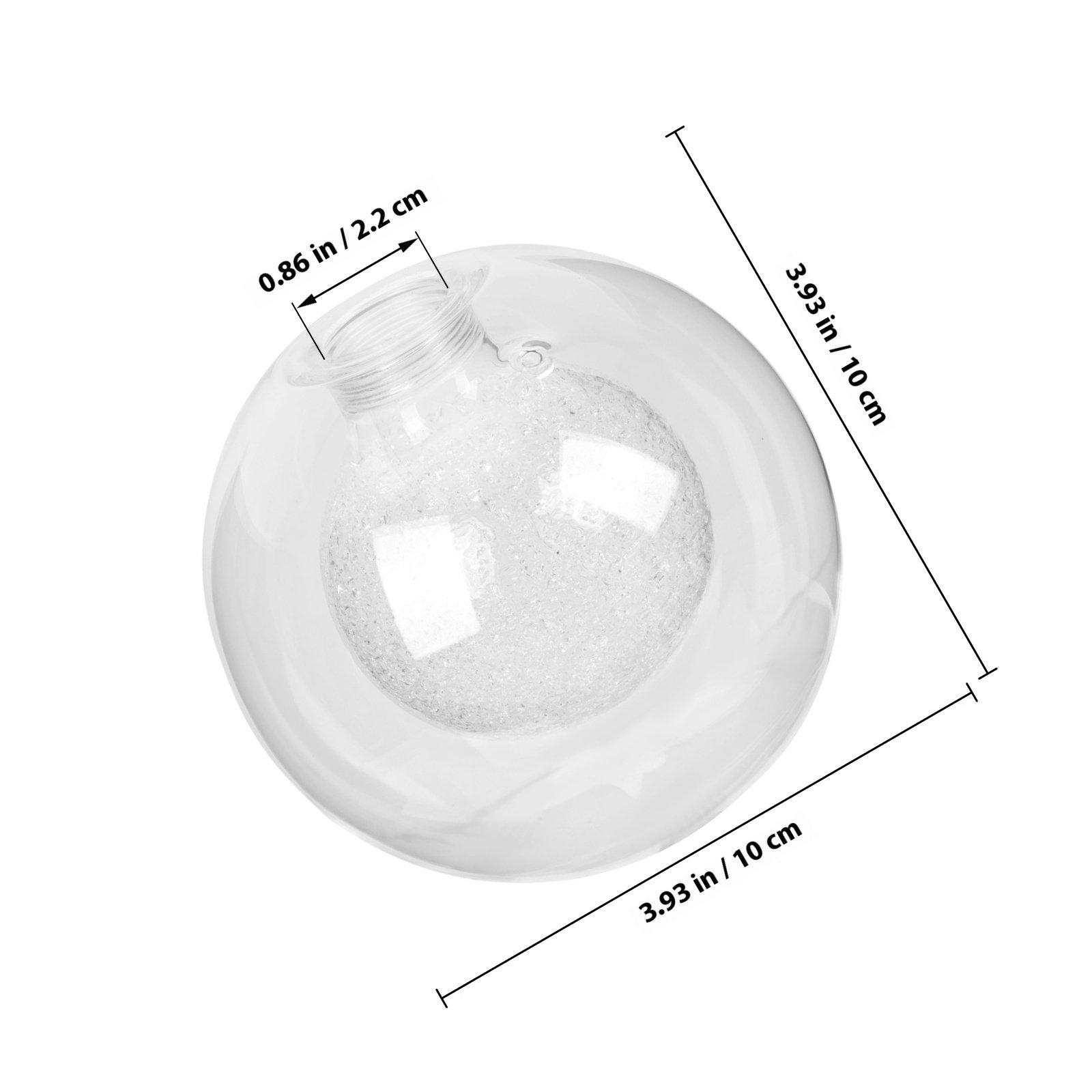 

Sturdy Double Layer Glass Lamp Shade 100Mm Transparent Globe Lampshade for Hanging Ceiling Fan Chandelier Replacement Modern