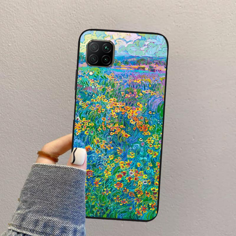 

Colourful Flower Painting Art For Huawei Nova 12s 12i 11i 8i 7i Y73 Y70 Y90 Y60 Y72 Y61 Y91 9 10 SE P30 Pro P40 Lite Case Huawei Nova 12i