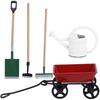 Miniature Gardening Box Farming Tools 1/12 Model Doll House Garden Decor Accessories