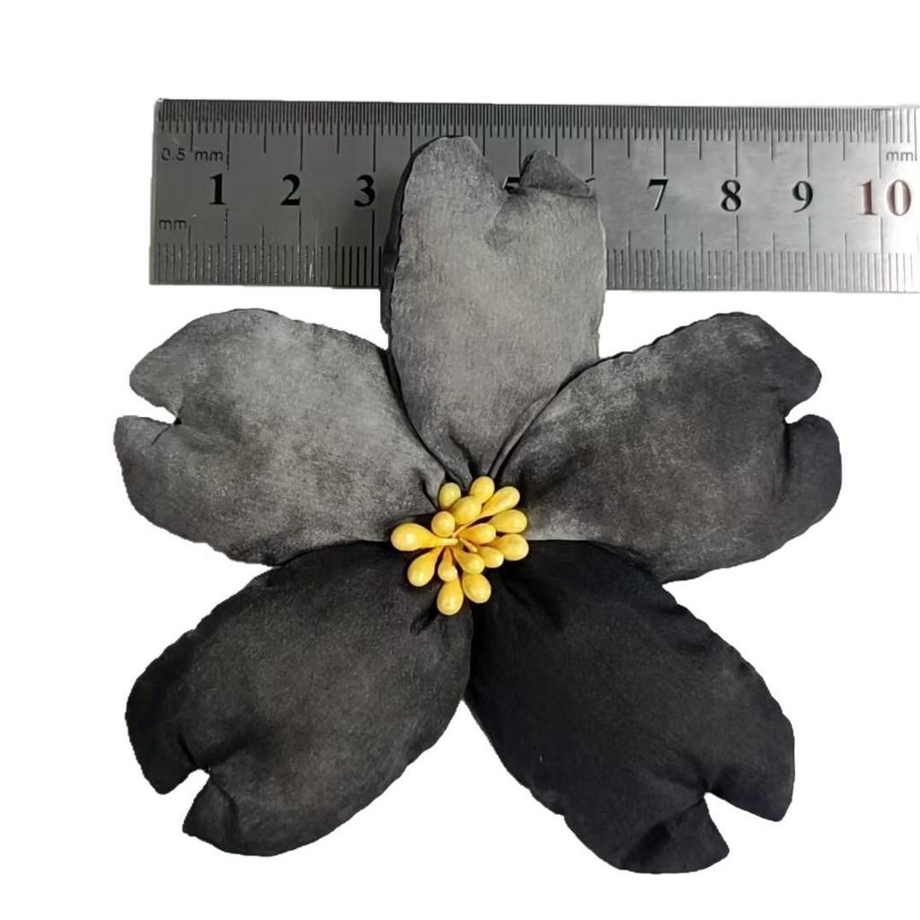 Süßer 3D-Blumen-Stickaufnäher aus Baumwolle für DIY-Dekoration auf Mädchenkleidung, Taschen und Verpackungen