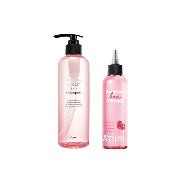 A'PIEU Ocet do włosów malinowy 200ml, Ocet do włosów miętowy 200ml, Szampon z octem do włosów 500ml (13 opcji)