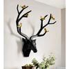 Metal Wall Mounted Deer Head Wall Hanging Home Decoration Perfect for Living Room Hotel Restaurant Bedroom