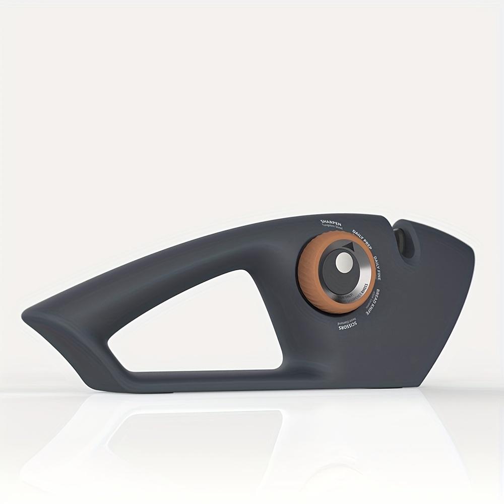 

Многофункциональная точилка для ножей 5 в 1 для поварских ножей/ножниц/хлебных ножей с нескользящей ручкой, инструмент для заточки для домашней кухни чёрный