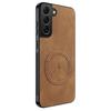 New Leather Matte Frosted Magnetic Phone Case For Samsung Galaxy S21 S22 S23 FE S24 Plus S25 Edge Shockproof Bumper Soft Cover