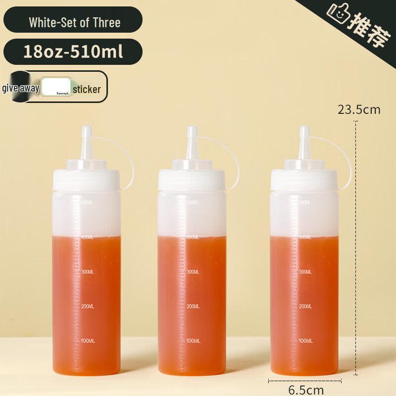 ZISIZ Plastic Squeeze Sauce Bottle