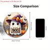 Halloween Wooden Sign with Adorable Ghost Pattern - Charming BOO Figurine Ornaments - Ideal for Front Door, Wall, Room Decor