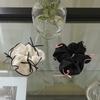gemade Noir ribbon scrunchie #G008