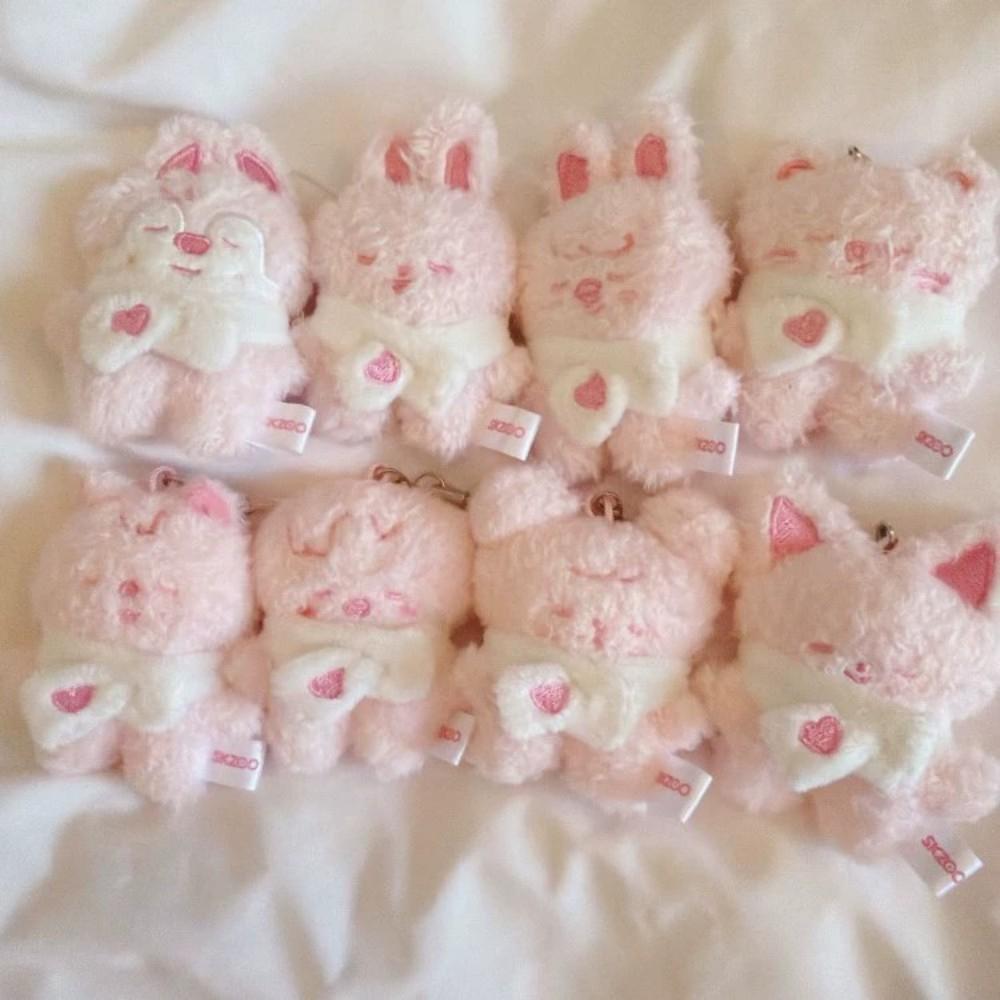 *5cm Straykids Mini Keychain Plush Doll Pendant FM Doll Creative Doll Bag Pendant Children's Fans Cute Gift