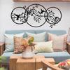 Little Bird On Branch Iron Wall Art for Bedroom & Kitchen