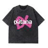 Singer Aitana Ocana Tour Retro Washed  Tshirts Mens Women Harajuku Casual Tshirts Summer Cotton Casual Aesthetic Tshirts
