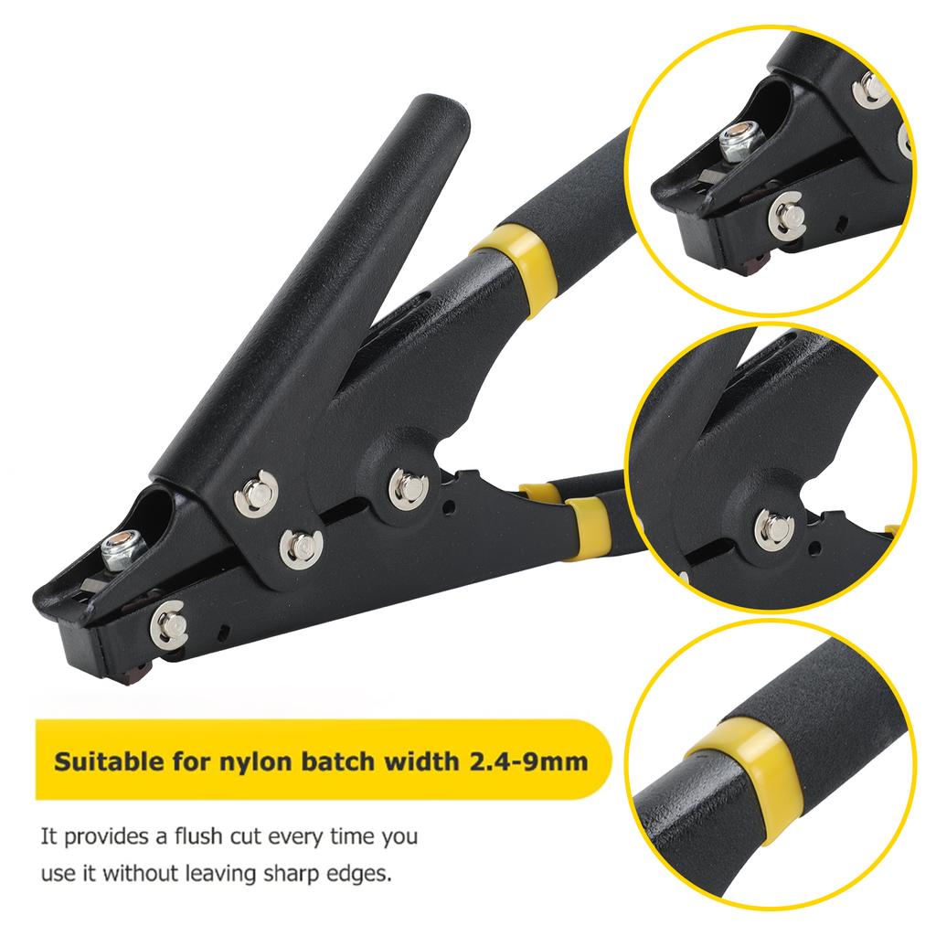 Portable Cable Tie Gun with Adjustable Tension - Steel Tool for Plastic Zip Ties (Durable, Easy To Use)