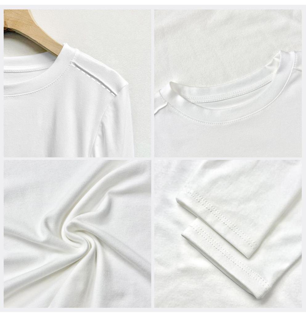 2025 Autumn Women's Round Neck Fishbone Shoulder Slimming Long Sleeve Top