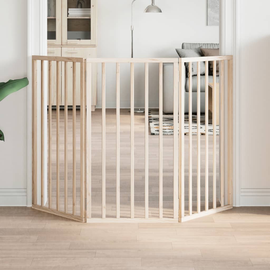 Vidaxl Foldable Pet Safety Gate, 3 Panels, 150 Cm