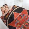 Mandala 89 Vajravarahi Five Deity Mandala Throw Blanket Flannel Manga For Decorative Sofa Wednesday Blankets