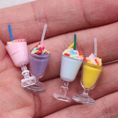4 Teile/beutel Puppenhaus Miniatur Nette Simulation Creme Eiscreme Rollenspiel Essen Dekor Spielzeug Miniatur Szene Requisiten Modell Zubehör