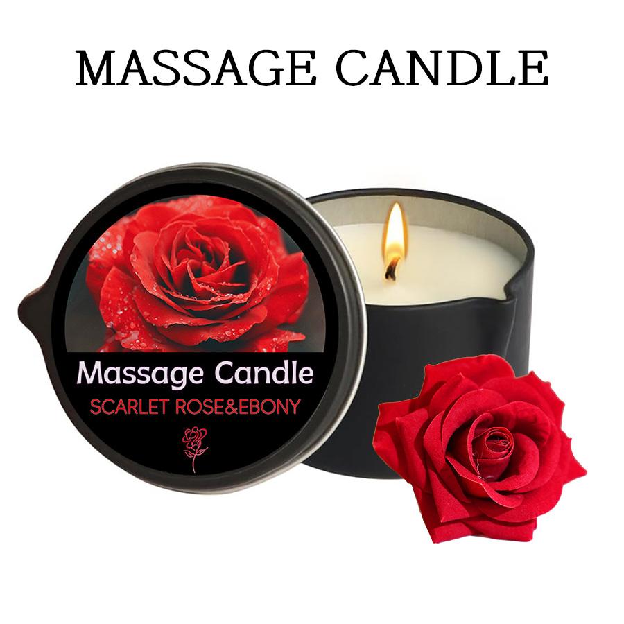 Amber Vanilla massage Candle , Soy Wax Scented Candles - Ideal for Creating Relaxing Ambience & Holiday Gifting, Gifts for Women
