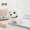 Electric Plush Dog Toy Baby Tummy Time Interactive Barking Tail Wagging Walking Puppy Toy Early Education Crawling Animal Toy Toddlers Boys Girls