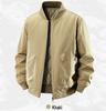 Men's Thickened Cotton Baseball Collar Jacket - Windproof American Workwear Style, Warm Autumn/Winter Outerwear