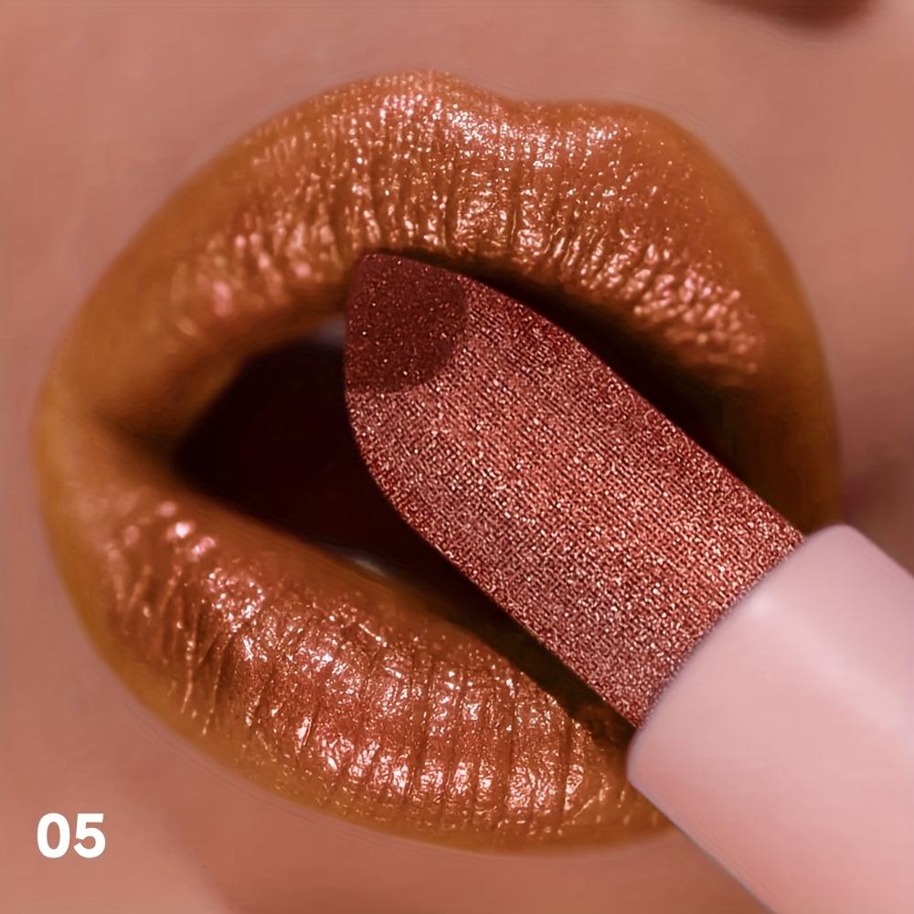 Wasserdichter Feiner Glitzer-Lippenstift, Langanhaltendes Nicht Ausbleichendes Lipgloss, Klebt Nicht am Glas Nicht Klebrig, Geeignet für Bühnen-Rollenspiel-Lippen-Make-up
