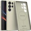 Spacecase Silikon Mag Galaxy S25 Ultra Beige
