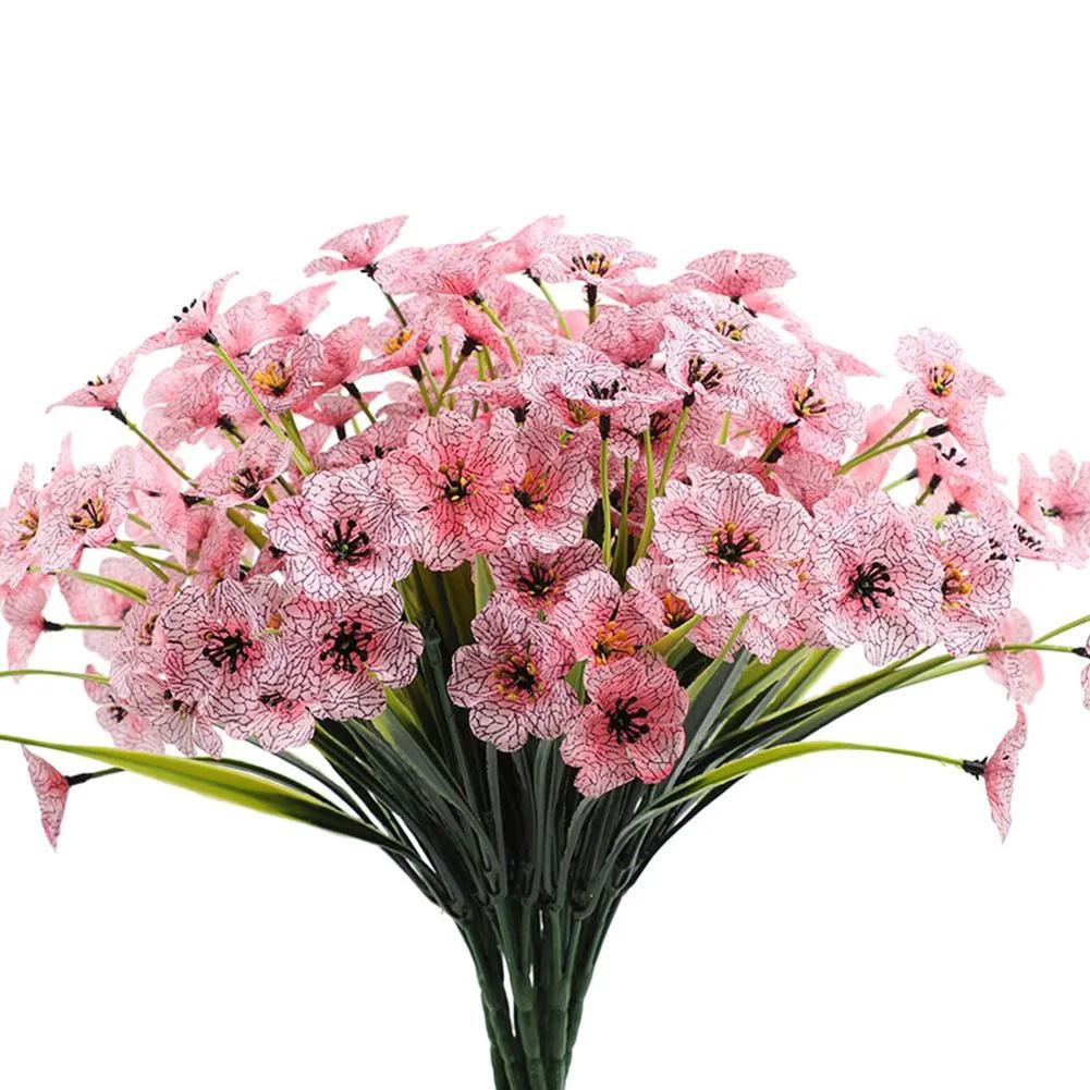 1 Bunch Artificial Flowers Fake Flowers Simulated Bouquet Plants For Home Vase Decors Grden Decoration Non Fadings