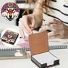 DIY Note Box Diamond Art Kit Sticky Note Holder Craft Set Diamond Art Project Memo Pad Holder DIY Kit for Gift And Home Office Desk Decor