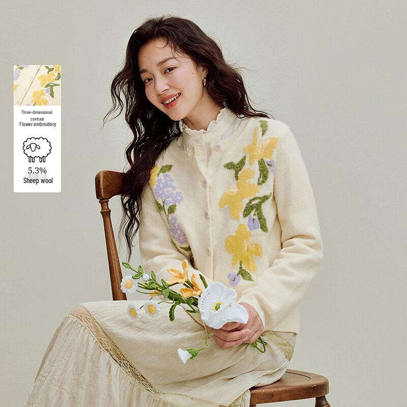 

Вязаный кардиган с вышивкой Inman для женщин M