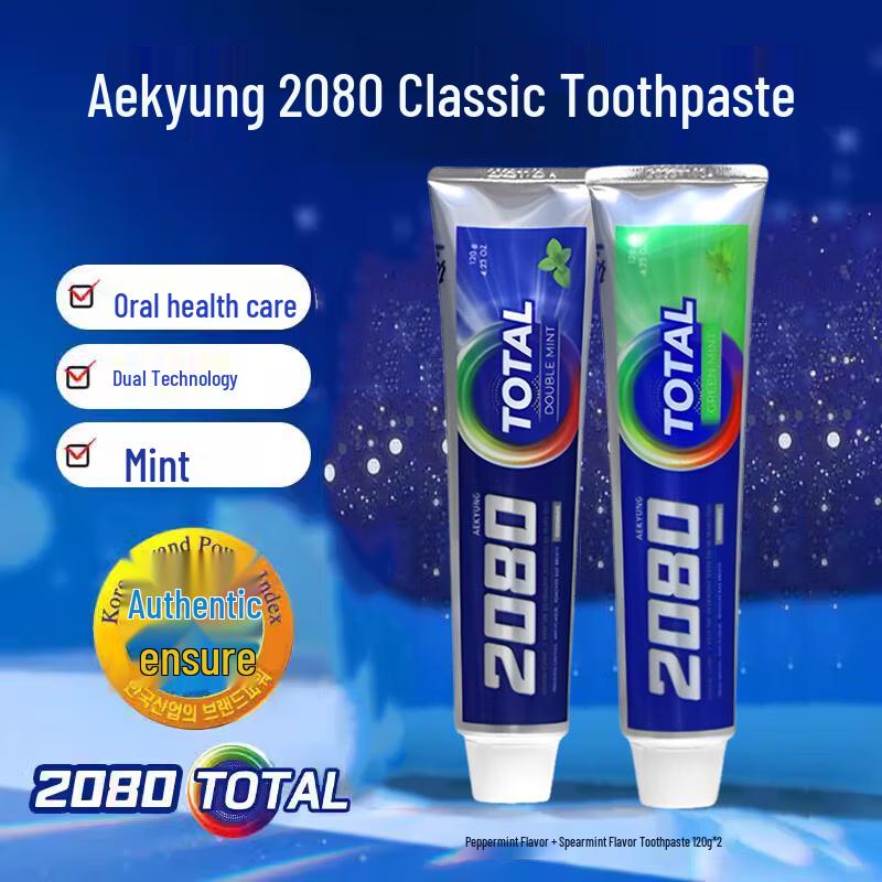 Aekyung 2080 Classic Fresh Breath Toothpaste Twin Pack