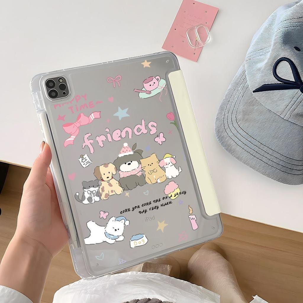 Little Dog Best Friend Y-shaped iPad A16 protective case, pro 11-inch, for 7th/8th/9th generation, air 6 tablet protective shell, prevents bending