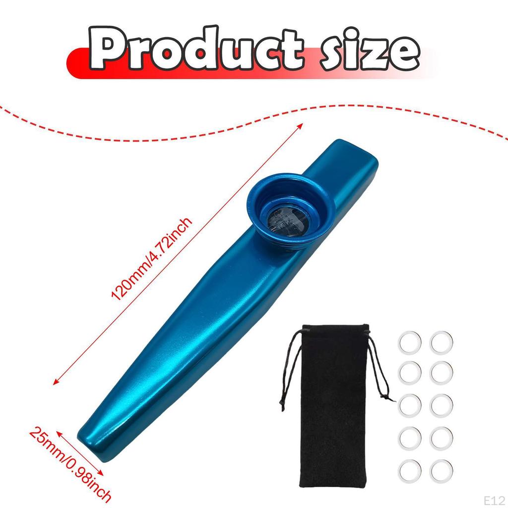 Kazoo Flute for Kids Mouthpiece Musical Accompaniment Toy Instrument with Diaphragms