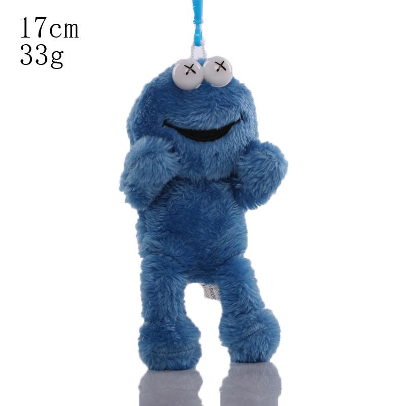 Anhänger Aimo Rotes Monster Blaues Monster Bibo Komplettes Set Plüschtiere
