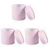 3Pcs Flower Packaging Box Set Round Flower Box Elegant DIY Box for Valentine's Day Wedding Decoration