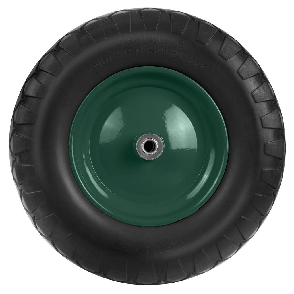 Tubeless Wheelbarrow Wheel 4.00-8 Black And Green Humberg