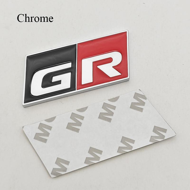 Adesivo Metallico 3D per Auto Logo GR SPORT Distintivo Laterale sul Parafango Emblema Griglia Anteriore Bagagliaio Posteriore Per Toyota Alphard Avensis Prius Crown Yaris