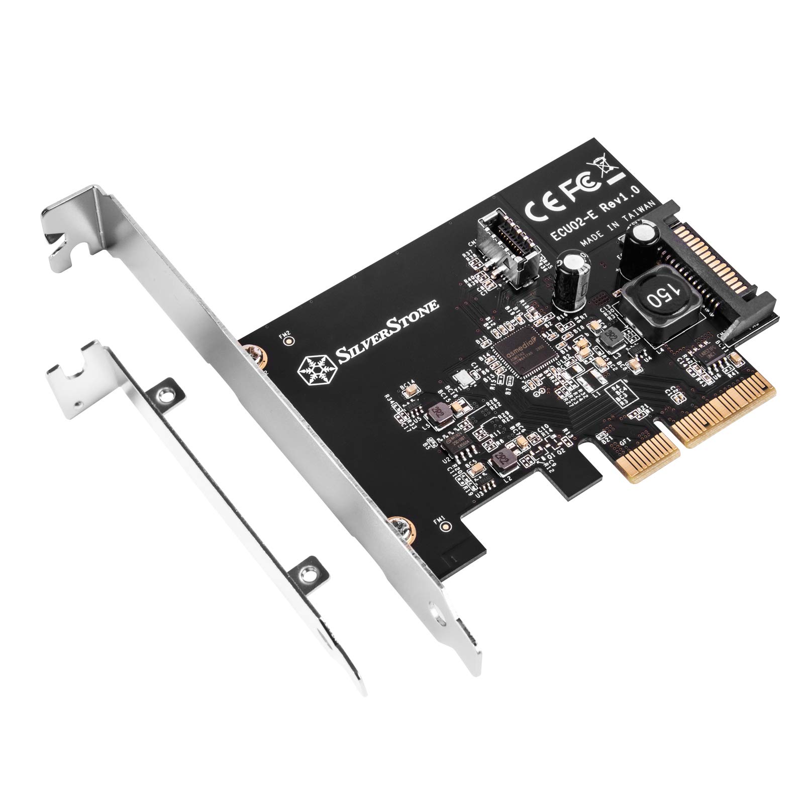 

Silver Stone USB Gen 2 PCI Express Card Conversion Adapter with Connector 3.2 20-Pin Key-A SST-ECU02-E