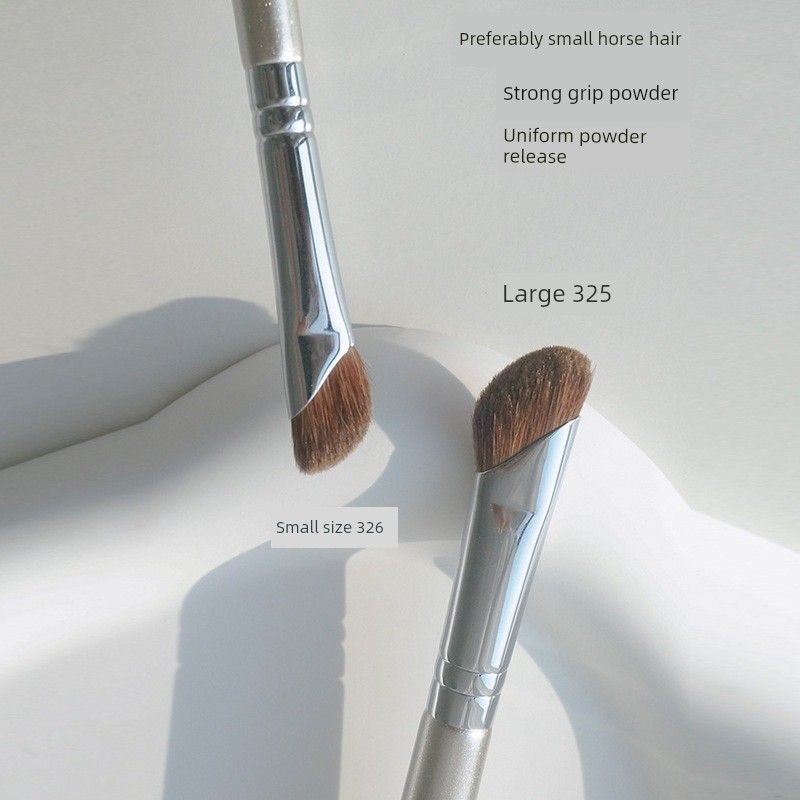 Sickle Eye Countour Brush Pony Hair Nose Wing Blending Brush Oblique Head Repair Finger Belly Shadow Brush Animal Hair a Makeup Brush