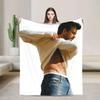 Vintage Jonathan Bailey Soft Warm Plush Throw Blanket for Living Room Sofa Bed  Unisex Flannel Bedspread Cover