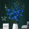 Decorative Silk Gladiolus and Orchid Floral Art for Living Room or Dining Table