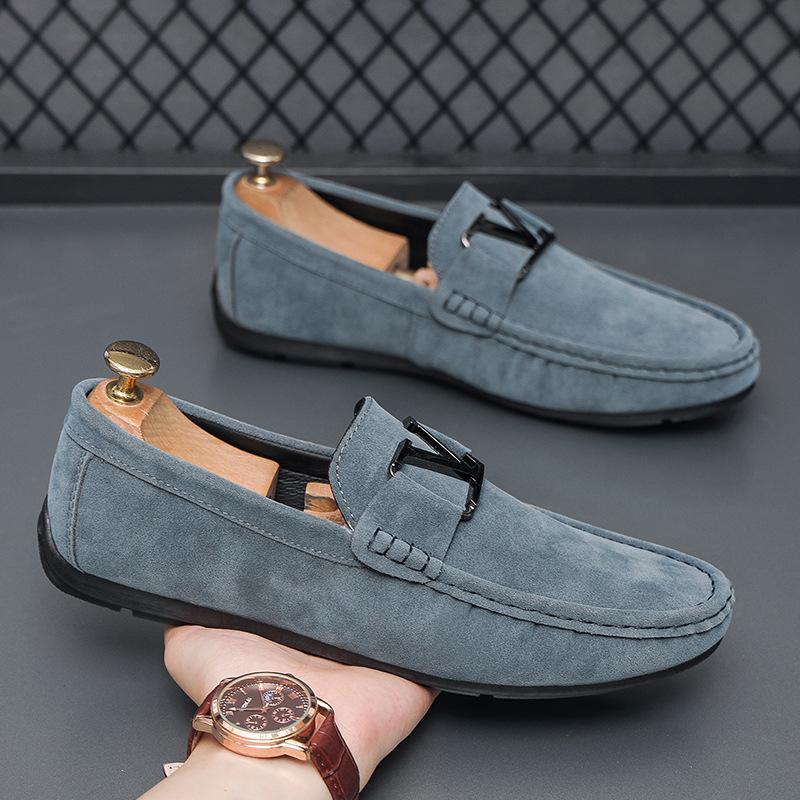 Doudou Schuhe Herren 2025 Herbst neue Ein-Pedal-Slipper Lässige Mode Loafer Douyin Explosion