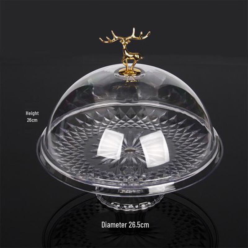 Covered Fruit and Snack Plate 25cm Plate with Lid