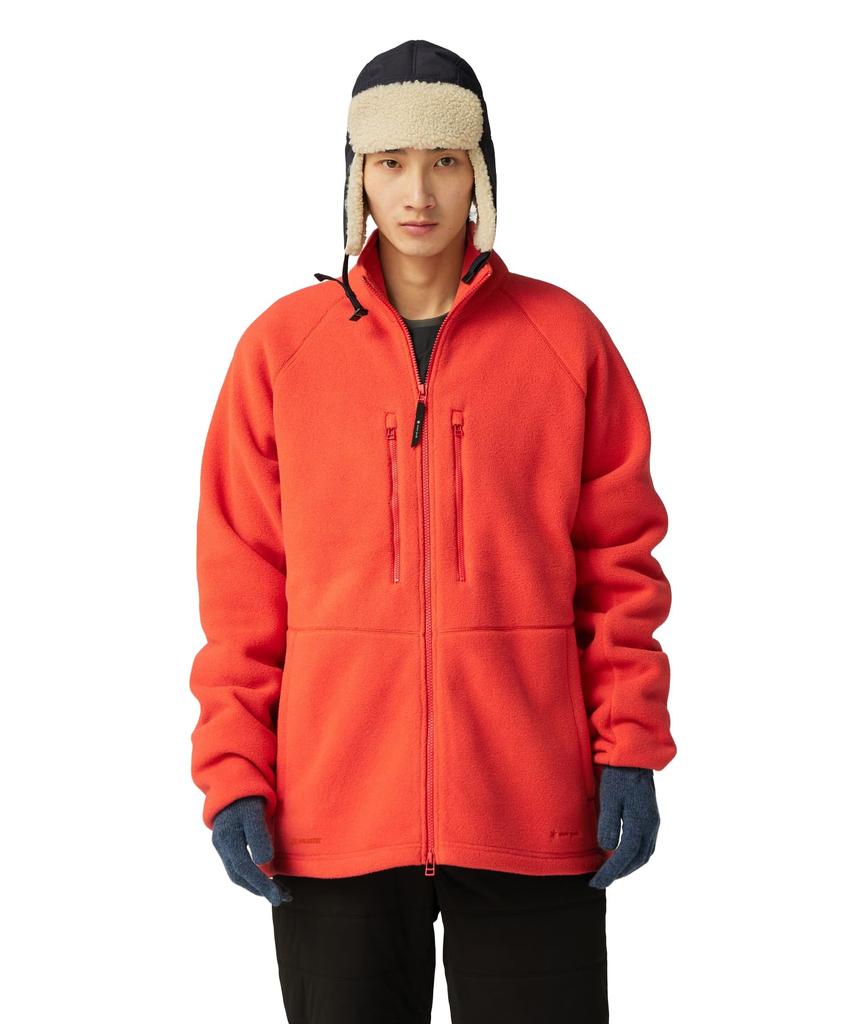 Snow Peak Fleece Jacket XL Water-Repellent JK-25AU020, Outerwear, Men's/Women's, Orange,