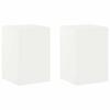 Plant Stand 2 Pcs White 40 X 40 X 60 Cm Steel
